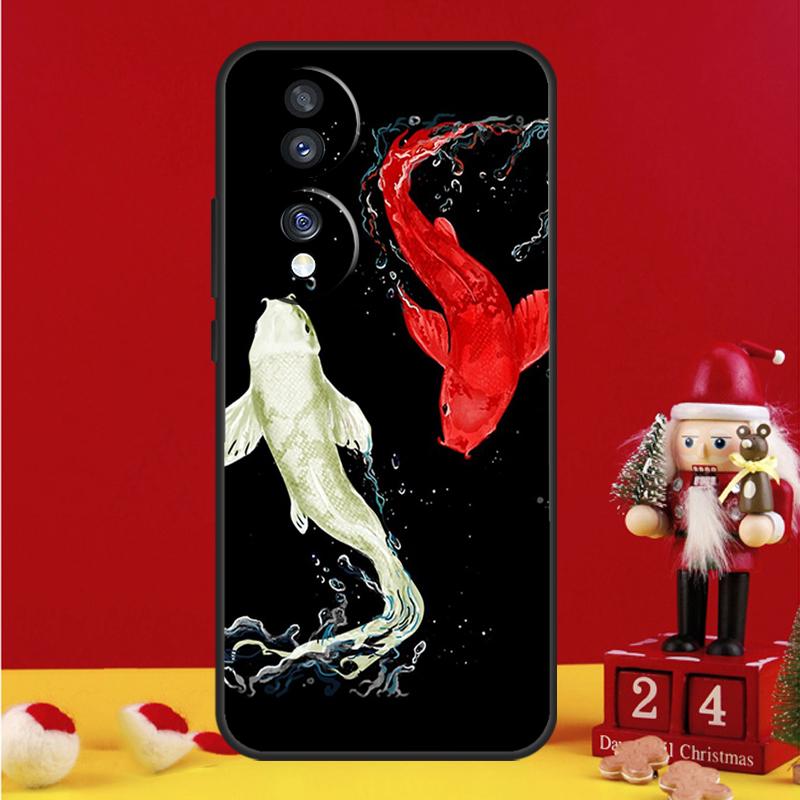 Ying Yang Koi Fisch Hülle Für Honor Magic 5 6 7 8 Pro Honor 200 400 50 70 90 Lite X8b X8c X9a X9b X9c Win RT Abdeckung