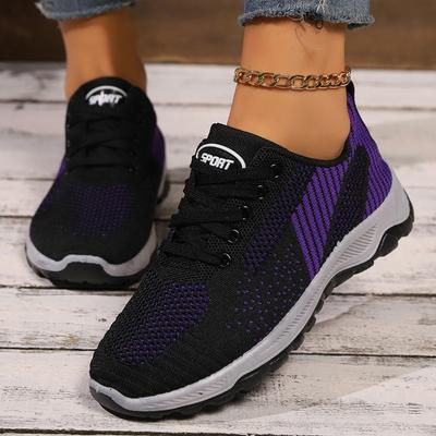 2024 Hochwertige Damenschuhe Frühlings- und Herbstmode Farblich passende Schnürschuhe Low-Top Mesh Atmungsaktive Damen-Sportschuhe