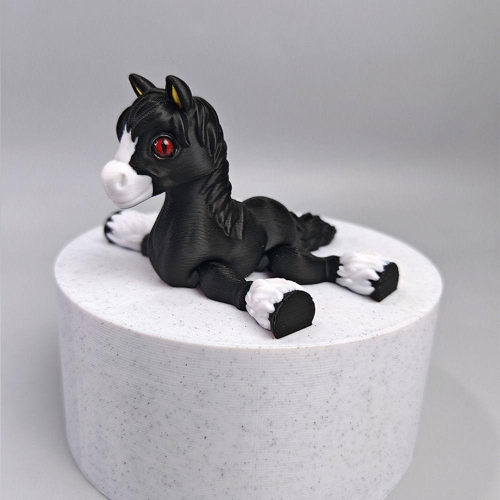 Multi-joint Relief Sensory Toy Movable Home Ornament Desktop Decorations Funny Horse Animals