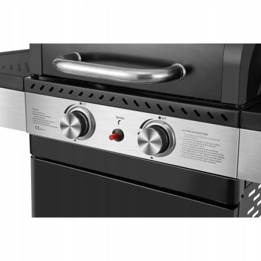 Grill Gazowy El Fuego Brockton 2+1 8,5Kw Żeliwo!