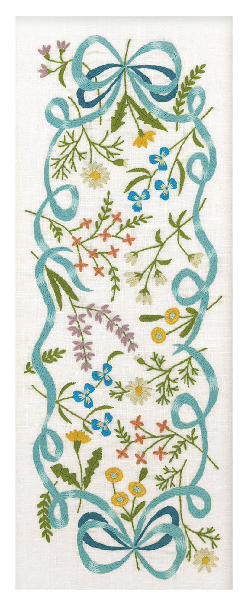 Olympus Embroidery Kit Macabea Alice Seasonal Gift 7590 Spring Breeze Ribbon sold No. Frame W-47N (plain wood) separately.