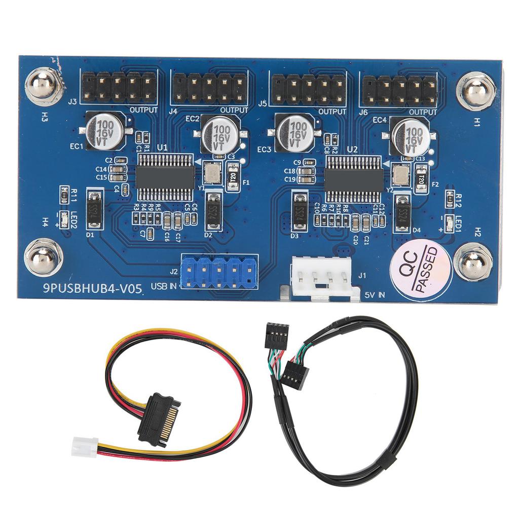 Predlžovací kábel 9-pinového USB konektora Karta 1 na 4 USB2.0 Rozbočovač Počítačové príslušenstvo