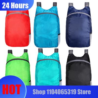 Outdoor Sporttaschen Ultraleichter Weicher Faltbarer Wasserdichter Rucksack Lässiger Reise-Wander-Tragbarer Aufbewahrungsbeutel mit Großer Kapazität