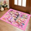 Custom Name Princess Unicorn Living Room Non-Slip Area Rug Soft Carpet for Bedroom Kids Playroom Sofa Office Home Decor Doormat
