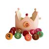 Adjustable Kids Birthday Crowned Hat Soft Cotton Fabric for Photoshoots 0 To 9 Years Reusable Props with Badges