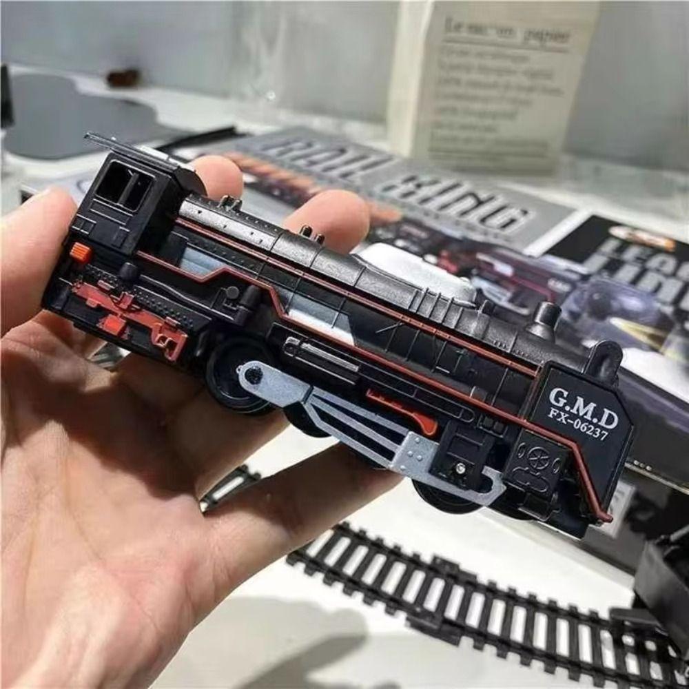 Combinations Railway Freight Train Toy Locomotive Playset Railway Track Cars  Children Toy