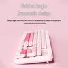 K73 Punk Retro Wireless Keyboard & Mouse Set - Colorful, Quiet, Round Keys for Girls' Office