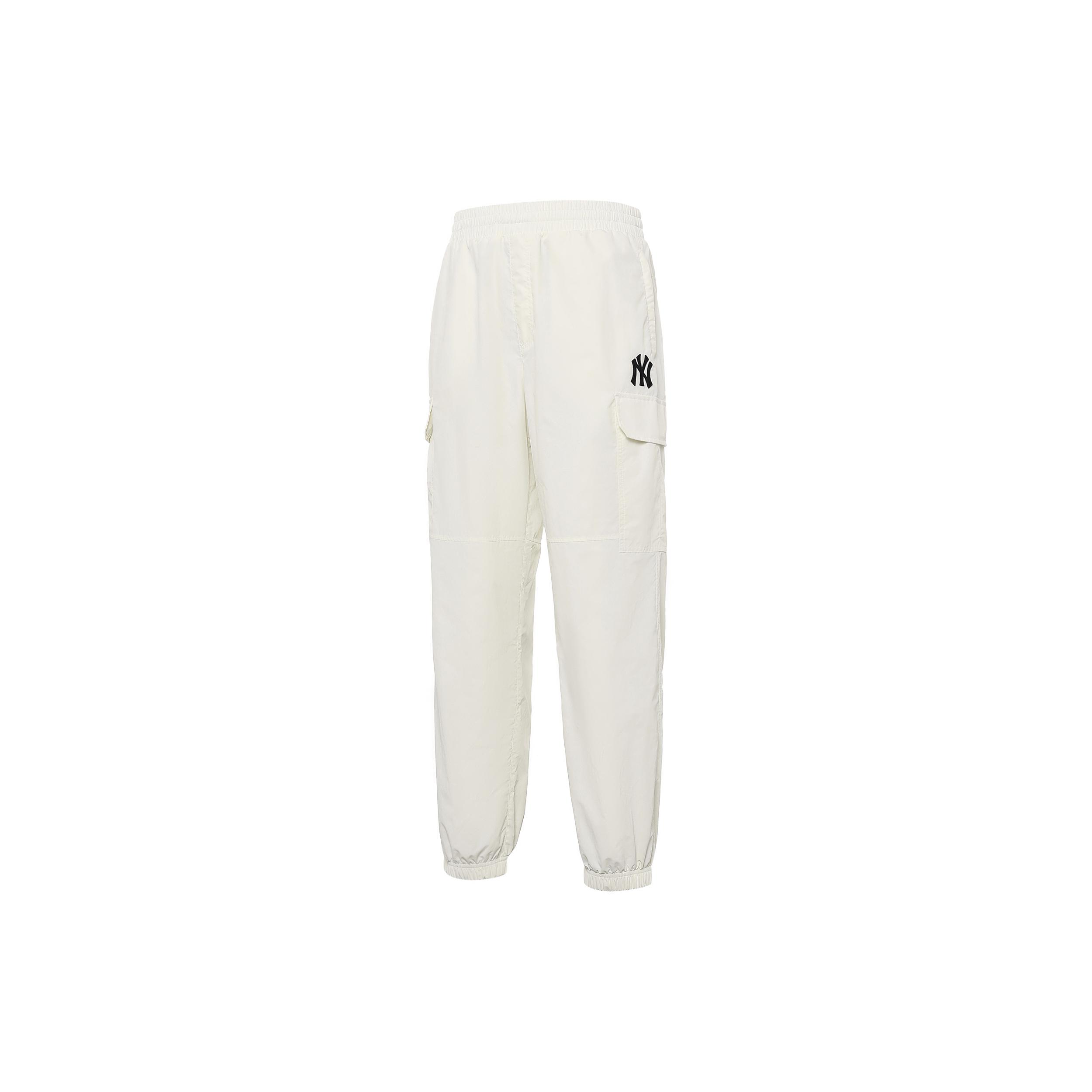 

New MLB Knitted Sports Pants Unisex White 3AWP09014-50IVS XL