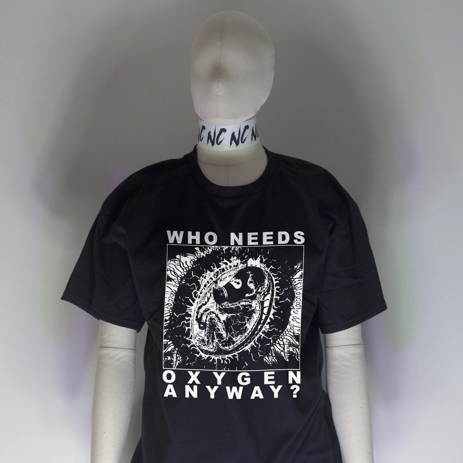 WHO Needs OXYGEN ANYWAY? Shirt | Anarchist Socialist Antifa Crass Punk DIY S
