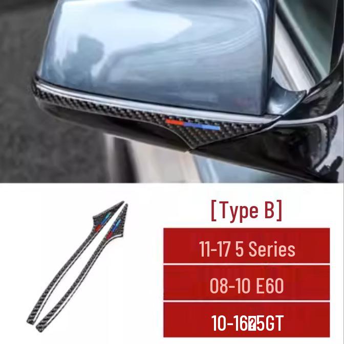 Osłona lusterka wstecznego z włókna węglowego dla BMW serii 123, GT, serii 5, X1, X3, X4, X5, X6 - Pasek dekoracyjny chroniący przed kolizjami i zarysowaniami
