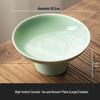 Wuhe Chinese Ceramic High-Foot Dessert Plate