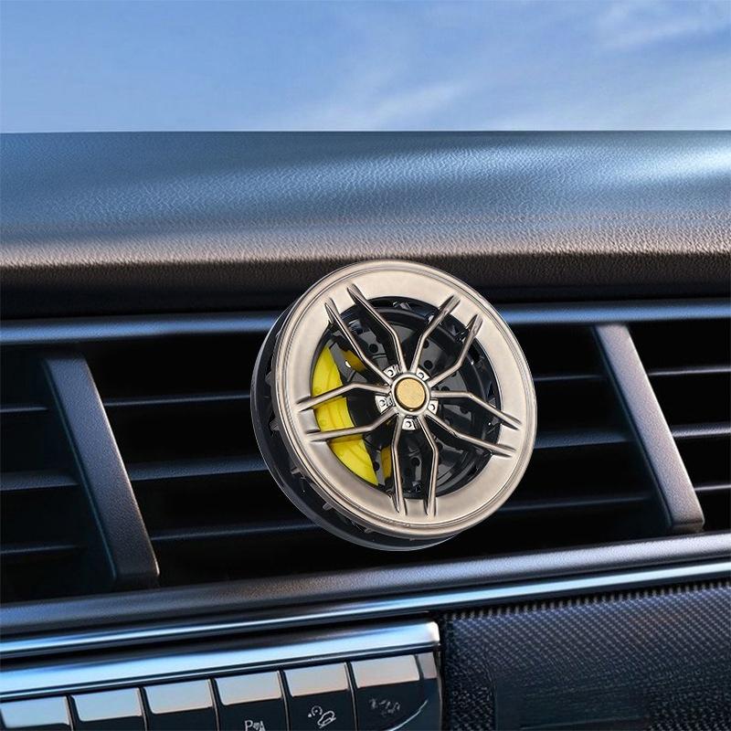 Rotatable Car Air Freshener Clip Auto Wheel Hub & Air Vent Fragrance Tire Fragrance Clips Decorative Car Accessories