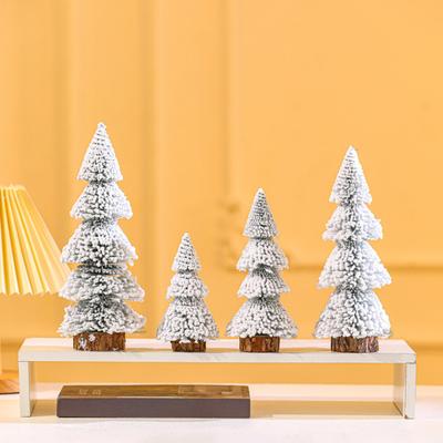 Stolní mini vánoční stromek opakovaně použitelný Dobrý detail Vánoční stromeček Top dekorace Nový rok Party Ambiance Prop Tree Topper Umělá vánoční ozdoba na strom