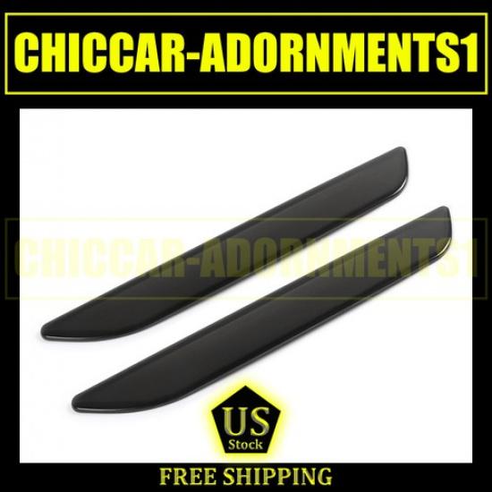 1 pair Smoked Black Wheel Eyebrow Light Cover Guard Trim  for Ford Mustang 15+