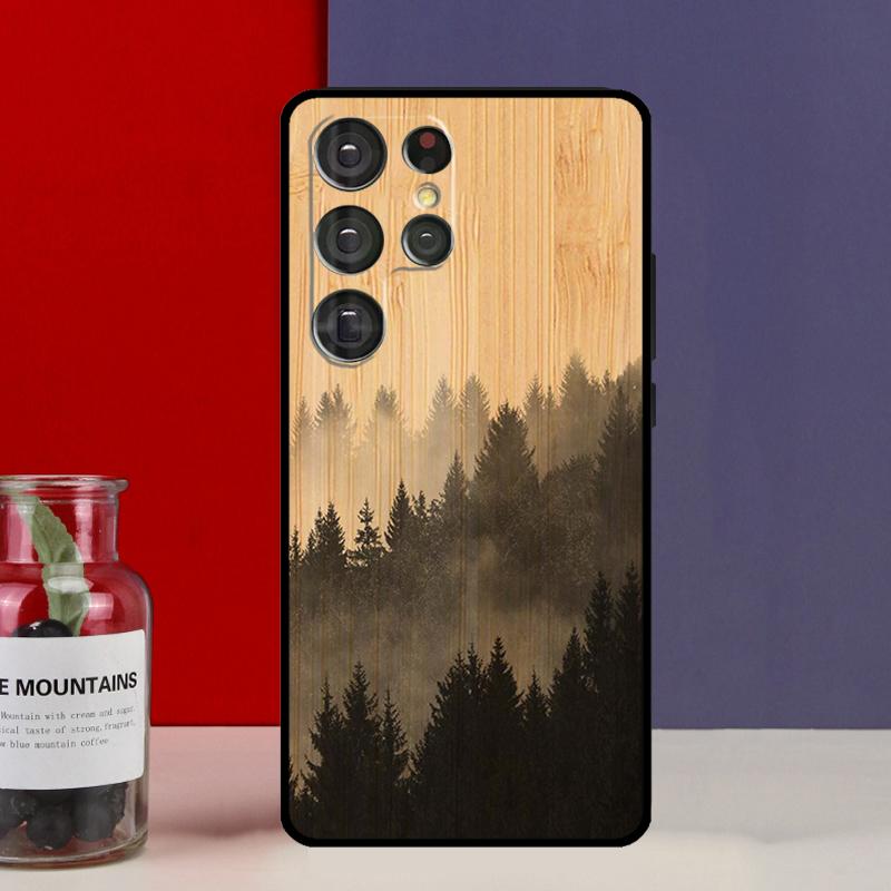 Tree Flower Bamboo Wood Funda Case For Samsung Galaxy S25 Ultra S9 S10 S20 FE S21 S22 S23 Plus S24 Ultra Phone Cover