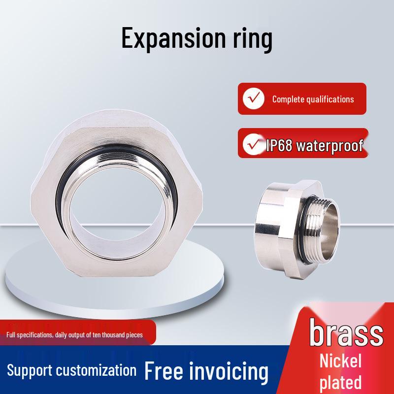 

American Standard Expanded Diameter Power Cord Connector: Metal Hexagonal Male and Female Dual Head M12/M16 Double Head