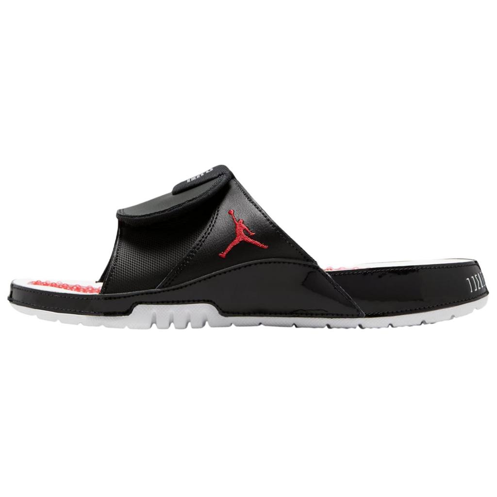 Air Jordan Hydro 11 Retro Slide Bred Unisex Sneakers Svart Gym-Rød Hvit FN2452-006