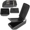 Bracciolo Mazda 2 07-14 con vano portaoggetti NERO ECO PELLE + kit di montaggio