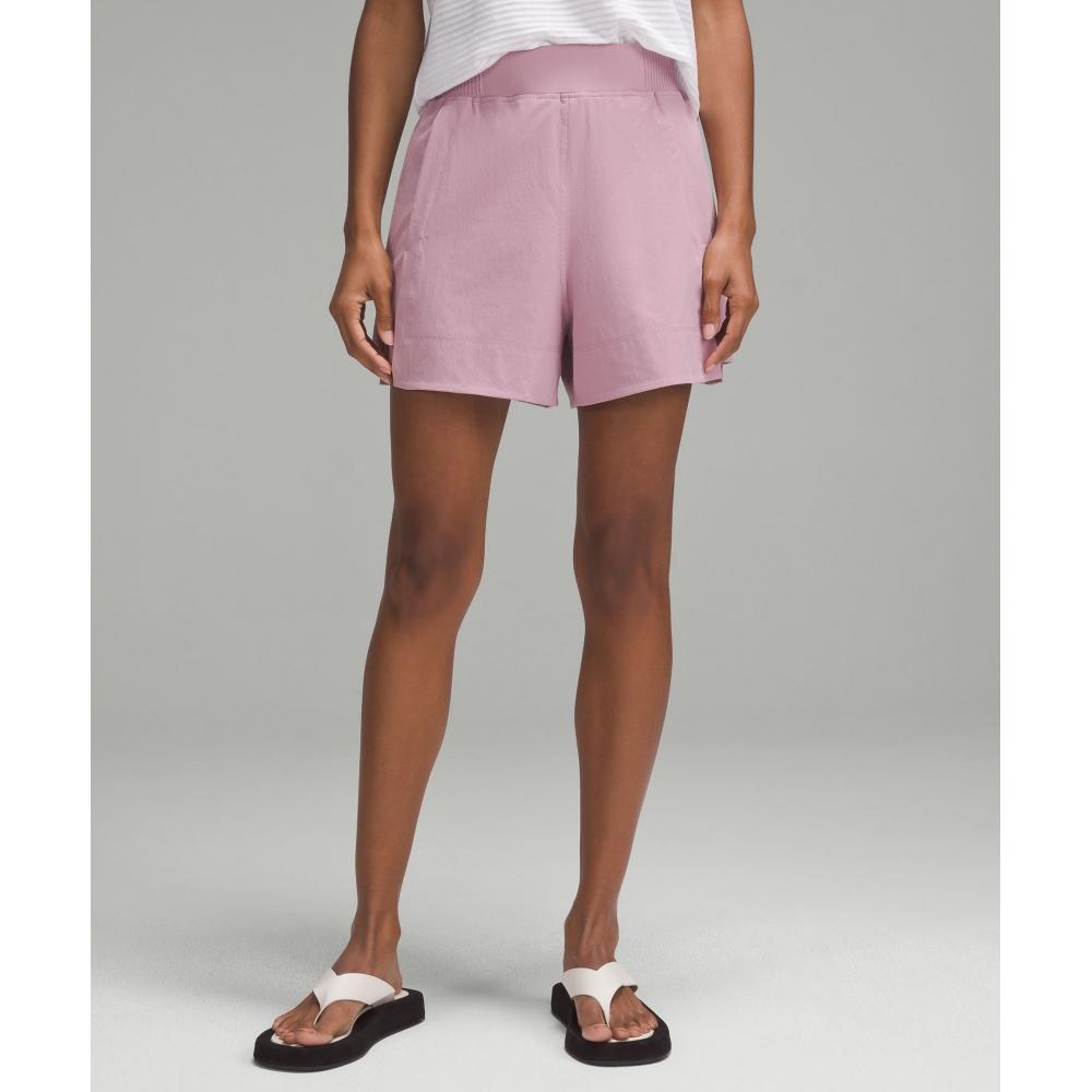 

Lululemon Stretch Woven Relaxed Fit High Rise Short 4 Rose Blush XS