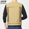JEEP SPIRIT Men's Outdoor Multi-Pocket Vest
