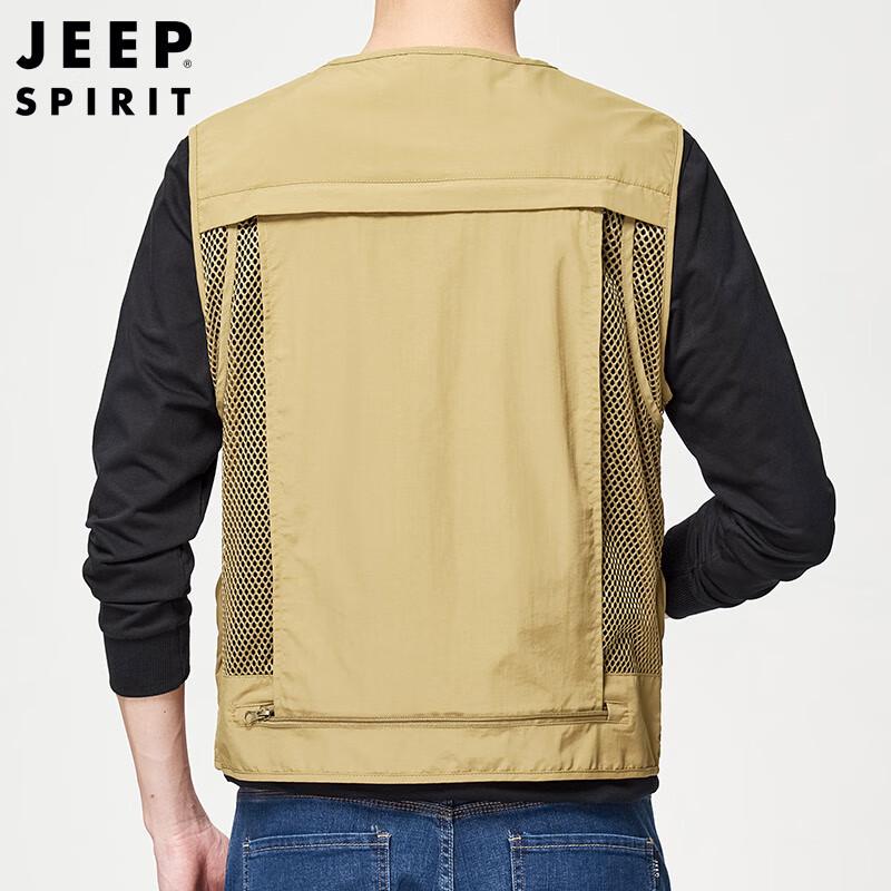 JEEP SPIRIT Men's Outdoor Multi-Pocket Vest