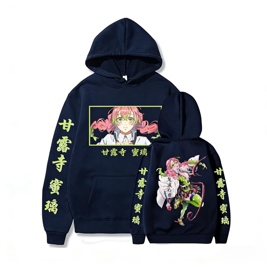 Kimetsu No Yaiba Anime Hoodie Unisex Jacke Kanroji Mitsuri Print Grafik Sweatshirt Streetwear Cosplay Langarm Oberteile