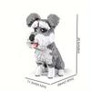 Pudel Bauklötze Sammlung Haustier Hund Blöcke Schreibtisch Wohnzimmer Dekorative Ornamente Geschenk