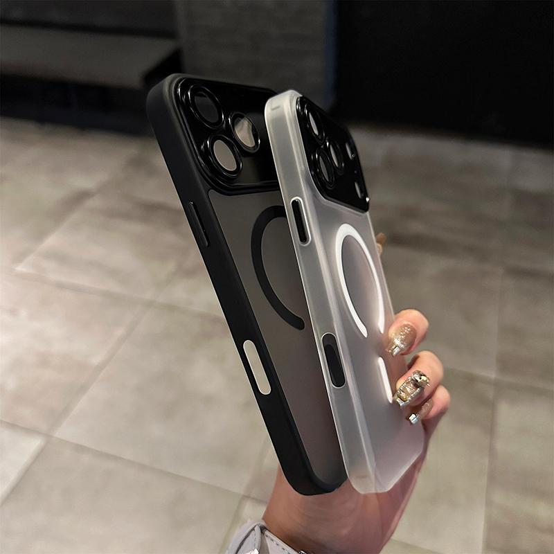 Shockproof Bumper Armor For Magsafe Matte Case for iPhone 17 Air 15 16 14 Plus 13 12 11 Pro Max PC TPU Camera Protection Cover