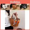 2024 New Trendy Bucket Bag For Women With Litchi Texture Chic Handheld Design And Colorful Scarf Pendant