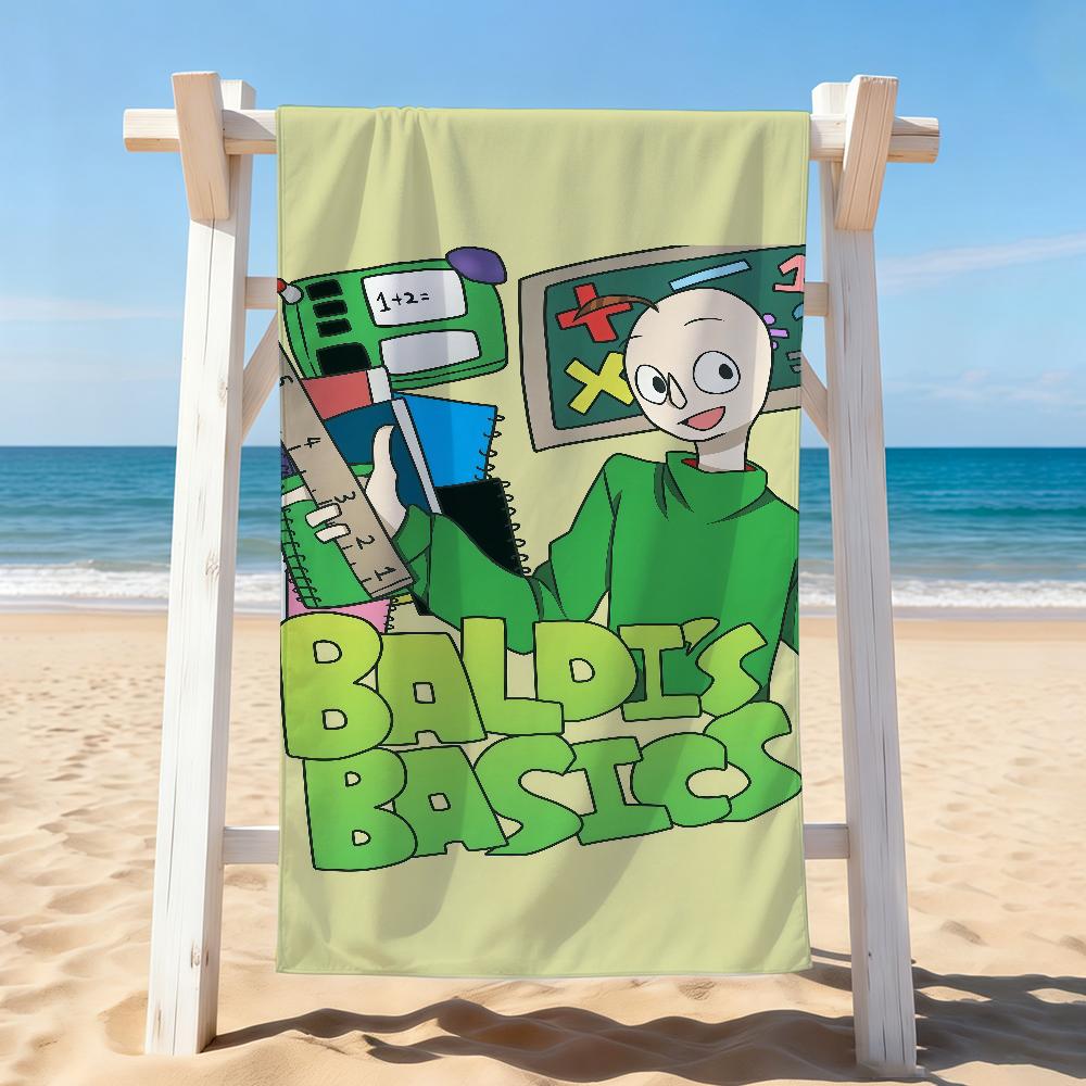 Game B-Baldi funny meme Towel Drying Bath Towel Applicable To Light Swimming Camping Yoga Beach Out