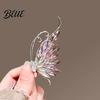 Butterfly Brooch Rhinestone Wing Lapel Pin Sweater Women Cardigan Coat