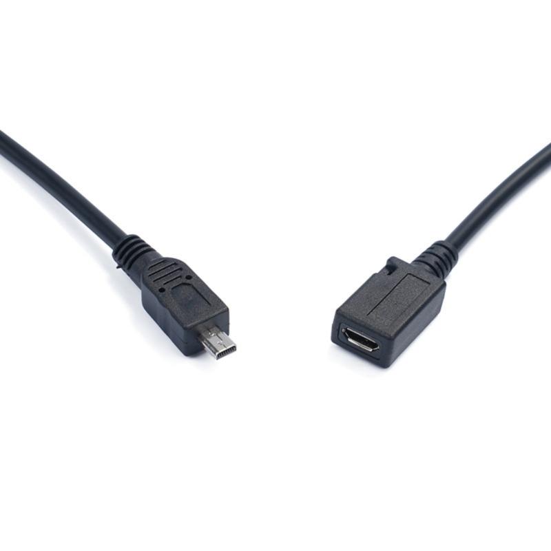 Micro5p USB auf Mini USB 8Pin Adapterkabel für nahtlose Datenübertragung und Geräteaufladung Kabel 30cm/11.81inch