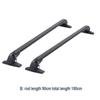 1 Pair Universal Car Roof Mounting Rack Rail Bar Black Aluminum Luggage Carrier with Lock Top Horizontal Bar Top Frame