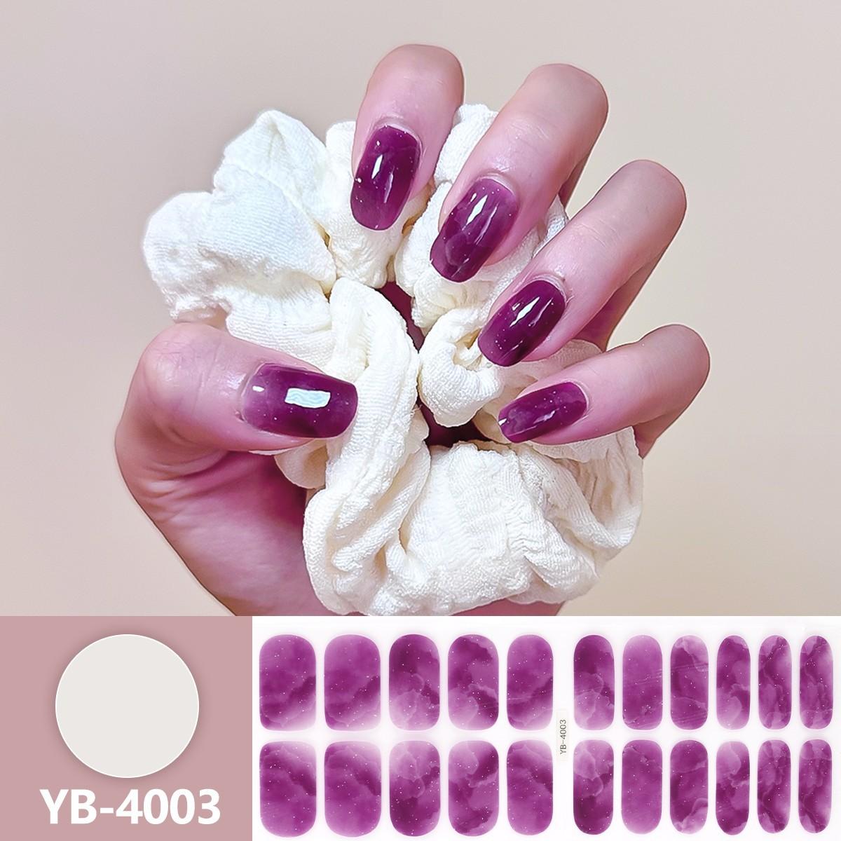 UV Semi-Uitgeharde Gel Nagelfolie Stickers Strips French Langdurig Volledige Dekking LED Gel Semi-Uitgeharde Nagel Gliders voor Nagelverlenging