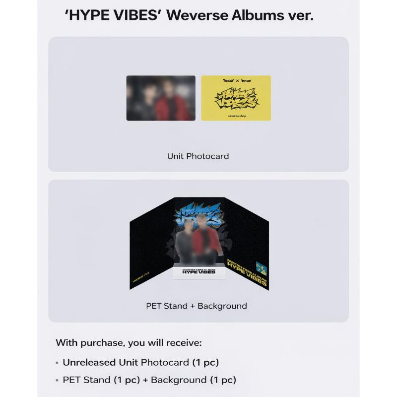 Seventeen S.Coups X Mingyu HYPE VIBES Weverse Albums Ver. with Official Weverse Benefit