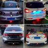 LED Car Flash Tail Brake Light 12V Rear Bumper Strobe Lamp Flowing Triangle Taillight For Auto Truck Pickup Motorbike Waterproof