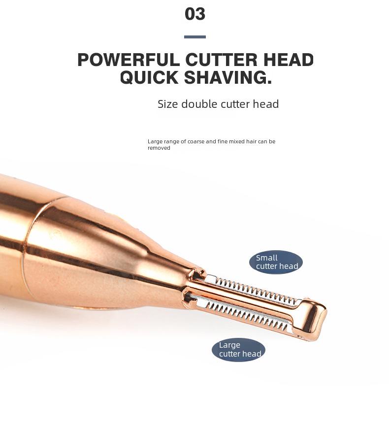 Patent Electric Lipstick Shaver: Multifunctional Eyebrow Trimmer & Ladies Shaver, Rechargeable