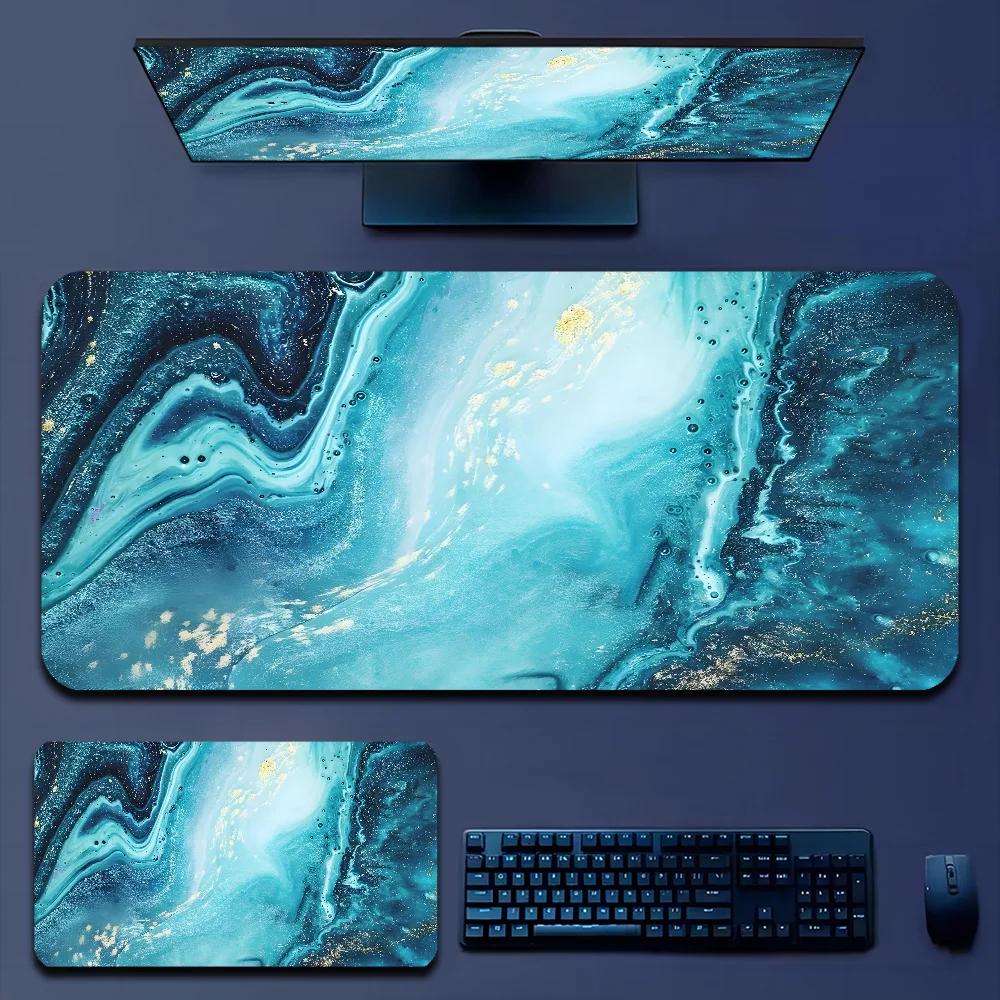 Large Fashion Marble Mouse Pad 900x400 XXL Desk Pad Rubber Gamer Mousepad Desk Mat Non-slip for Gaming Accessories Office Work
