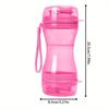 Portable Manual Dog Water Dispenser - No Battery Needed, Durable Plastic Pet Drinking Cup with Ergonomic Handle for Outdoor Walk