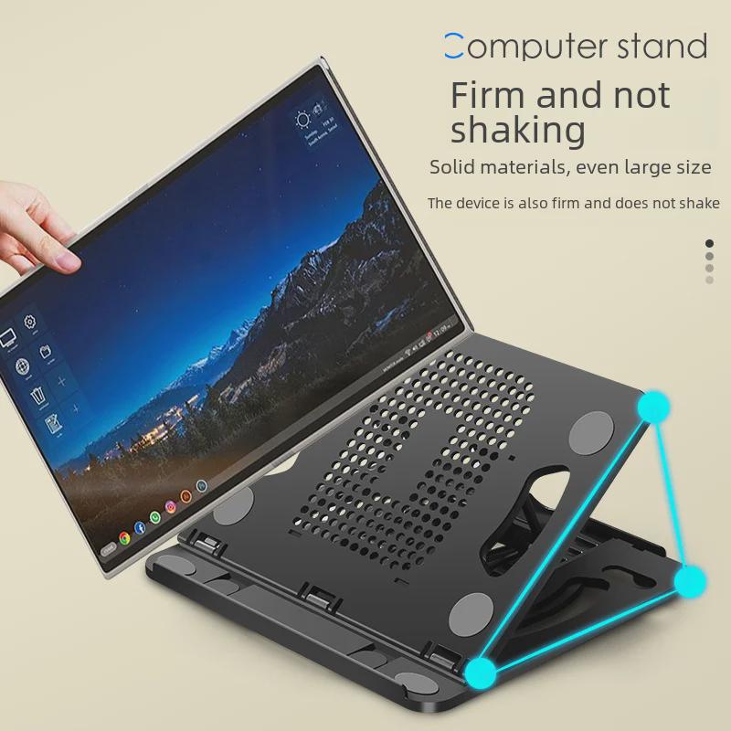 Suport portabil ergonomic pentru laptop cu funcții de răcire