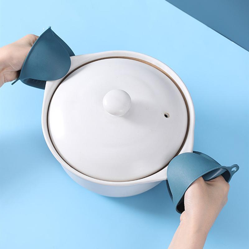 Anti-scalding Clip Dish Clamp Steamer Gripper Silicone Gloves Microwave Oven Tray Non-slip Pan Gripper Clip Kitchen Accessories