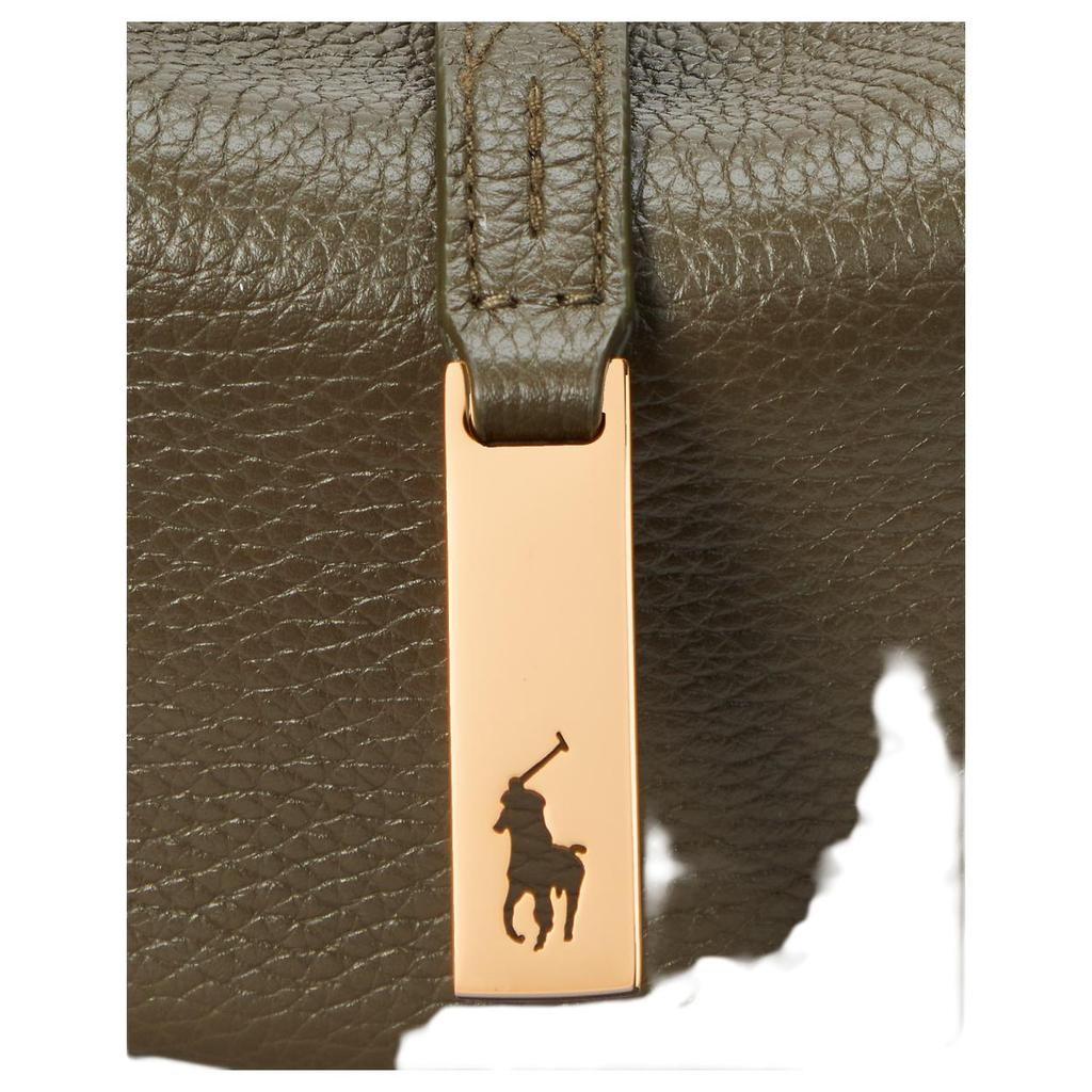 Polo Ralph Lauren Mini Leather Shoulder Bag With Iconic Pony Cutout Design Women Shoulder Bag Green WAPOBAG02V20149
