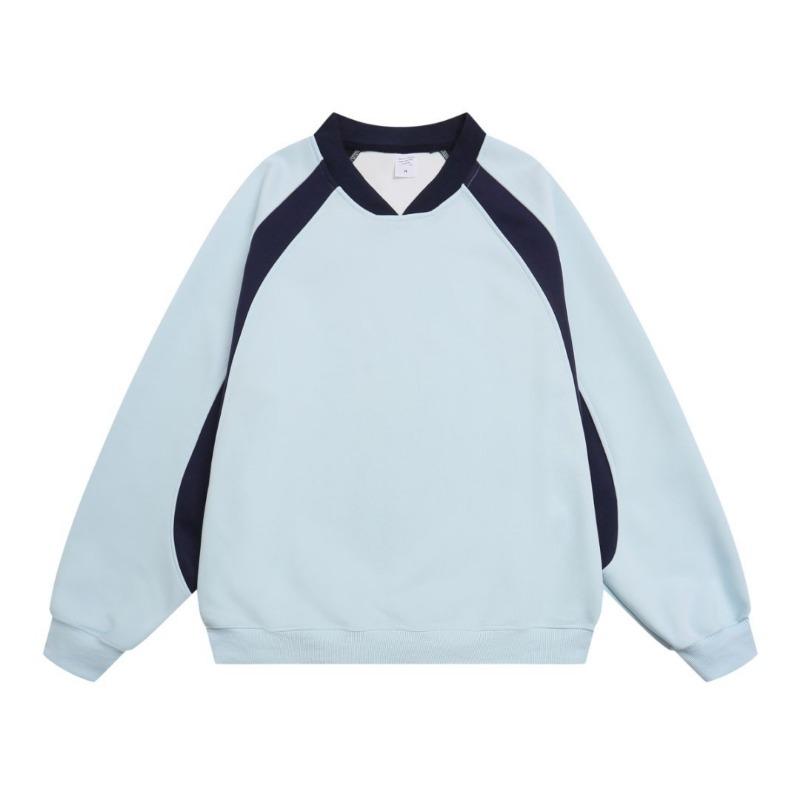 

0 Контрастные цвета, свитер с рукавами-фонариками, мужской осенне-зимний ретро свободный повседневный топ с круглым вырезом для пары 2XL