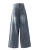 Wide-Leg American Style Retro Jeans for Women - Spring/Autumn 2026 Collection - Relaxed Fit, Baggy, and Floor-Length