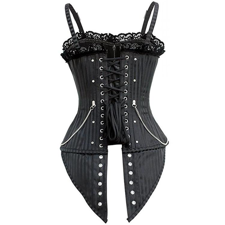 JYL TS zipper buckle punk Gothic court shapewear