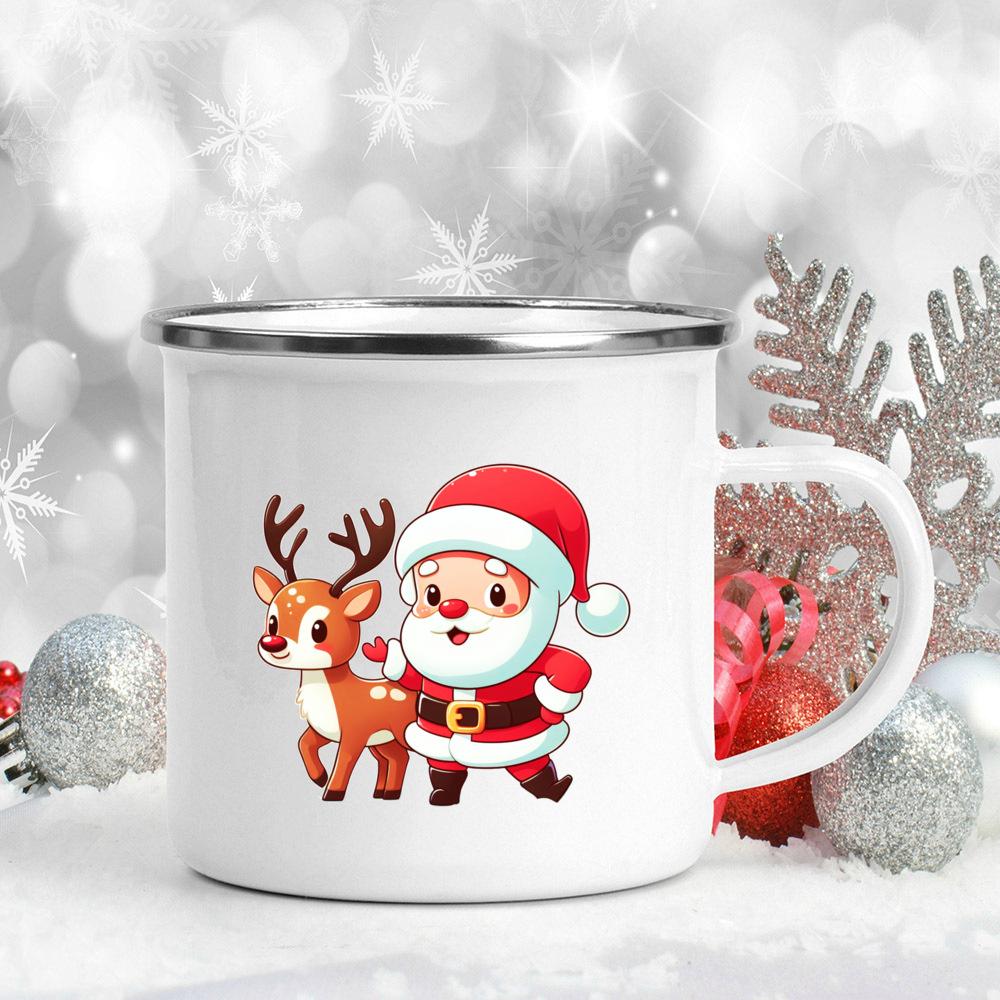 

Рождество Санта-Клаус напечатанный кружка для горячего шоколада соковые кружки для рождественской вечеринки напитки чай вино пивные чашки рождественский праздничный подарок