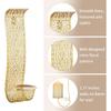 Sziqiqi Gold Candle Sconces Wall Decor Set of 2 - Rustic Pillar Wall Candle Holder for Farmhouse Vintage Hallway Wall Decor Decorative Bathroom Metal