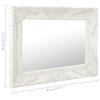 VidaXL Wall Mirror Baroque Style 50x40 Cm White 320308