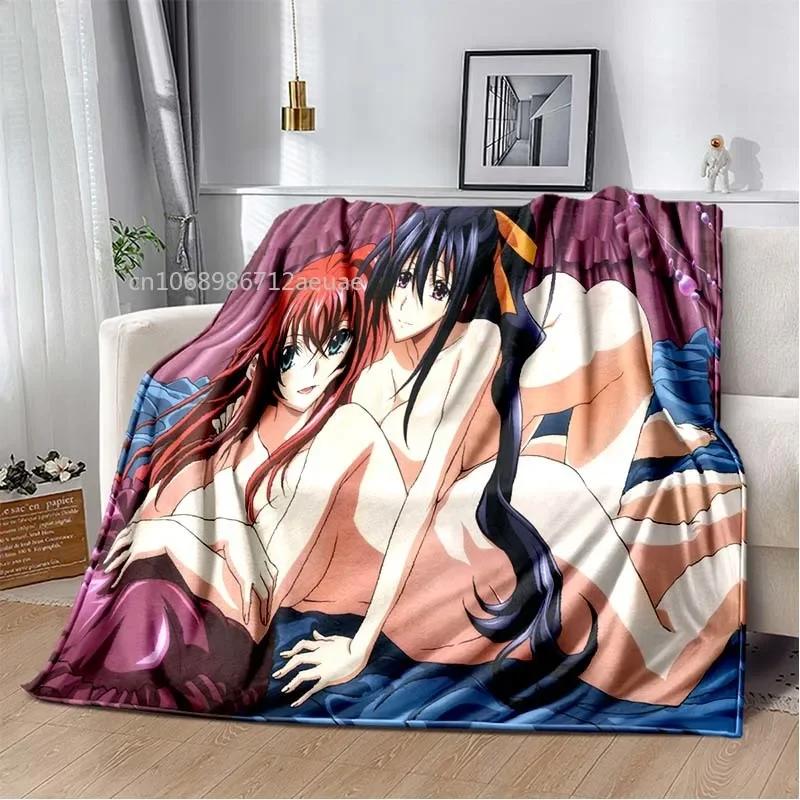 Cartoon Sexy Girl High School DxD Anime 3D Blanket Cover Flannel Blankets for Beds Sofas Warm Bed Sheet Soft Blanket