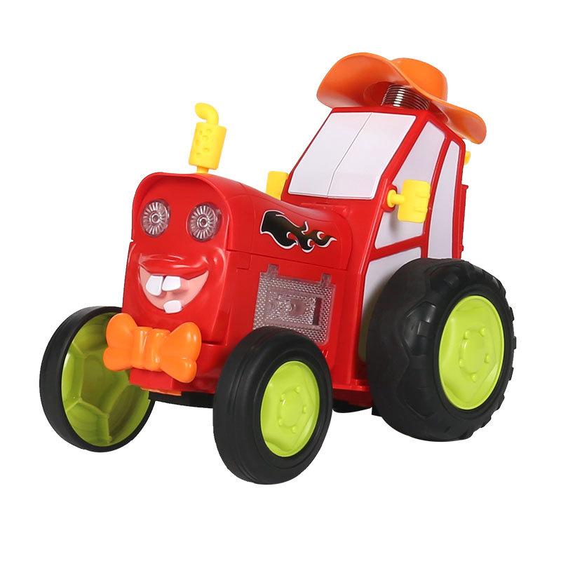 New Unique Dance Stunts Train Remote Control Car Lighting Music Swinging Flipping Charging Children'S Toy Car  Swinging Stunt